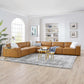 Restore 6-Piece Vegan Leather Sectional Sofa, EEI-4715 FredCo