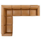 Restore 6-Piece Vegan Leather Sectional Sofa, EEI-4715 FredCo