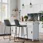 Retro Black Bar Stools FredCo