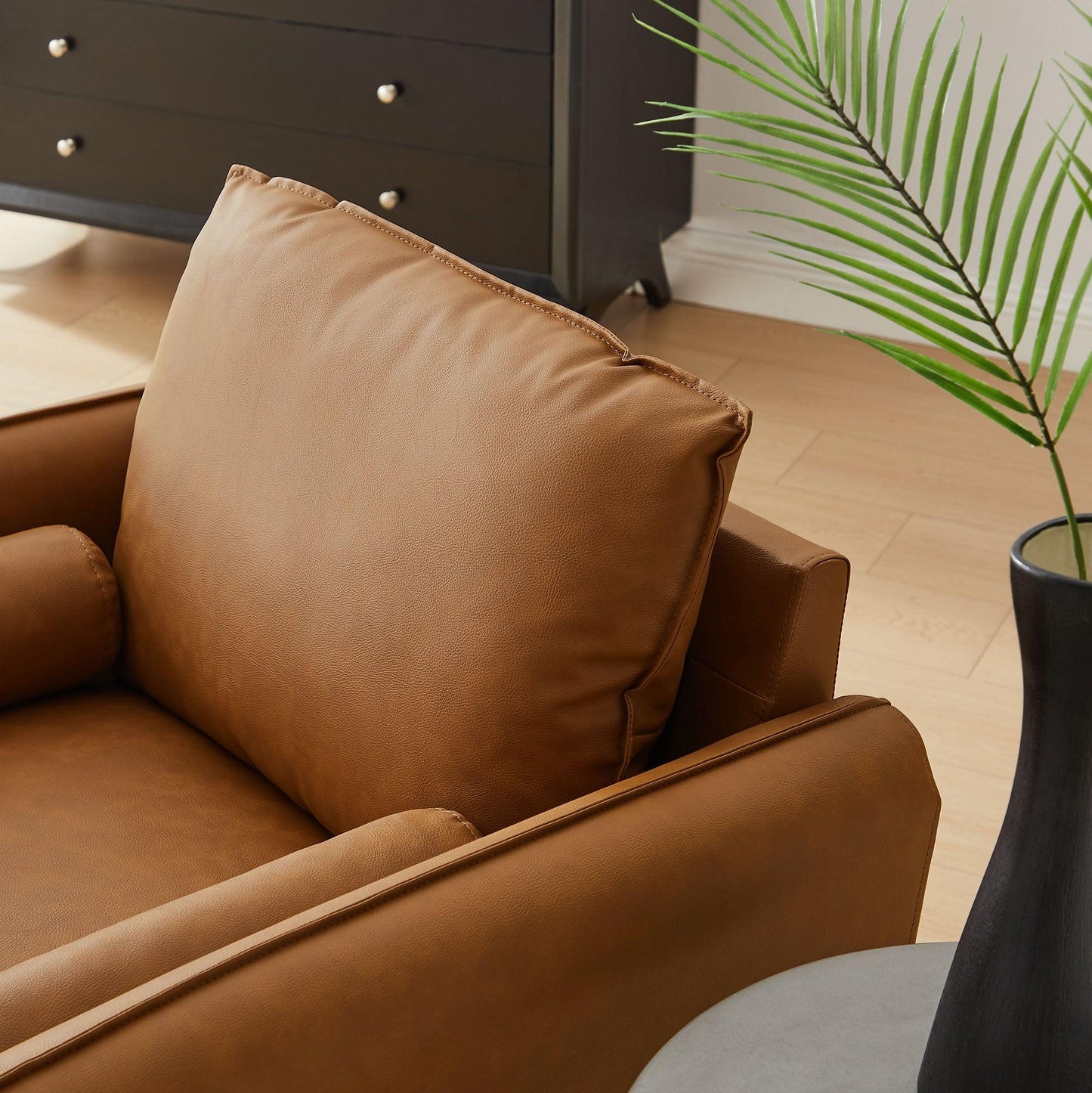 Revive Upholstered Vegan Leather Accent Armchair by Modway FredCo