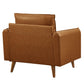 Revive Upholstered Vegan Leather Accent Armchair by Modway FredCo