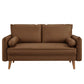 Revive Upholstered Vegan Leather Loveseat by Modway EEI-6974 FredCo