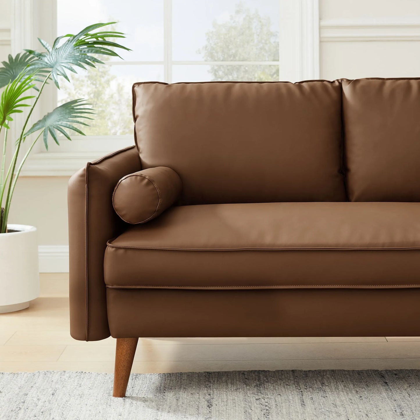 Revive Upholstered Vegan Leather Loveseat by Modway EEI-6974 FredCo