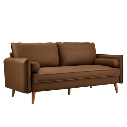 Revive Upholstered Vegan Leather Sofa by Modway EEI-6975 FredCo