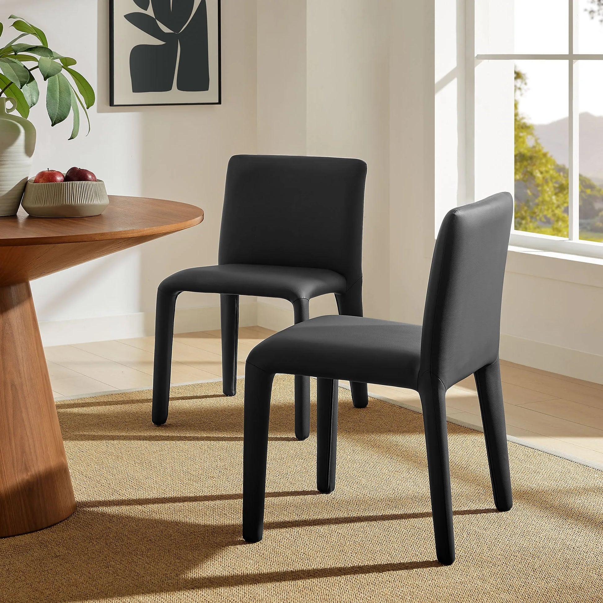 Rhodes Vegan Leather Upholstered Dining Chair by Modway EEI-7223 FredCo