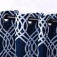 Ribbon Room Darkening Noise Reducing Thermal Blackout Curtain Set FredCo