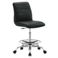 Ripple Armless Vegan Leather Drafting Chair, EEI-4980 FredCo