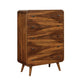 Robyn Bedroom Set with Upholstered Tufted Headboard Dark Walnut Coaster Queen, 5 Piece FredCo