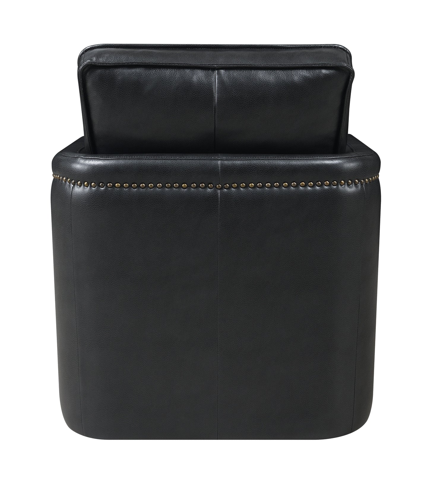 Rocha Black Leather Aire Swivel Chair W/Glider FredCo