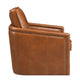 Rocha Brown Leather Aire Swivel Chair W/Glider FredCo