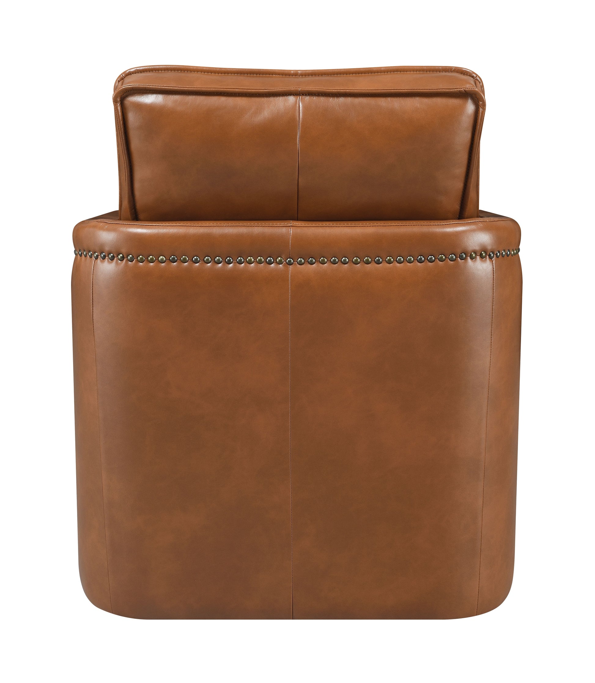 Rocha Brown Leather Aire Swivel Chair W/Glider FredCo
