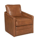 Rocha Brown Leather Aire Swivel Chair W/Glider FredCo