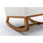 Rocking Chair Indoor Glider Chair for Nursery, White FredCo