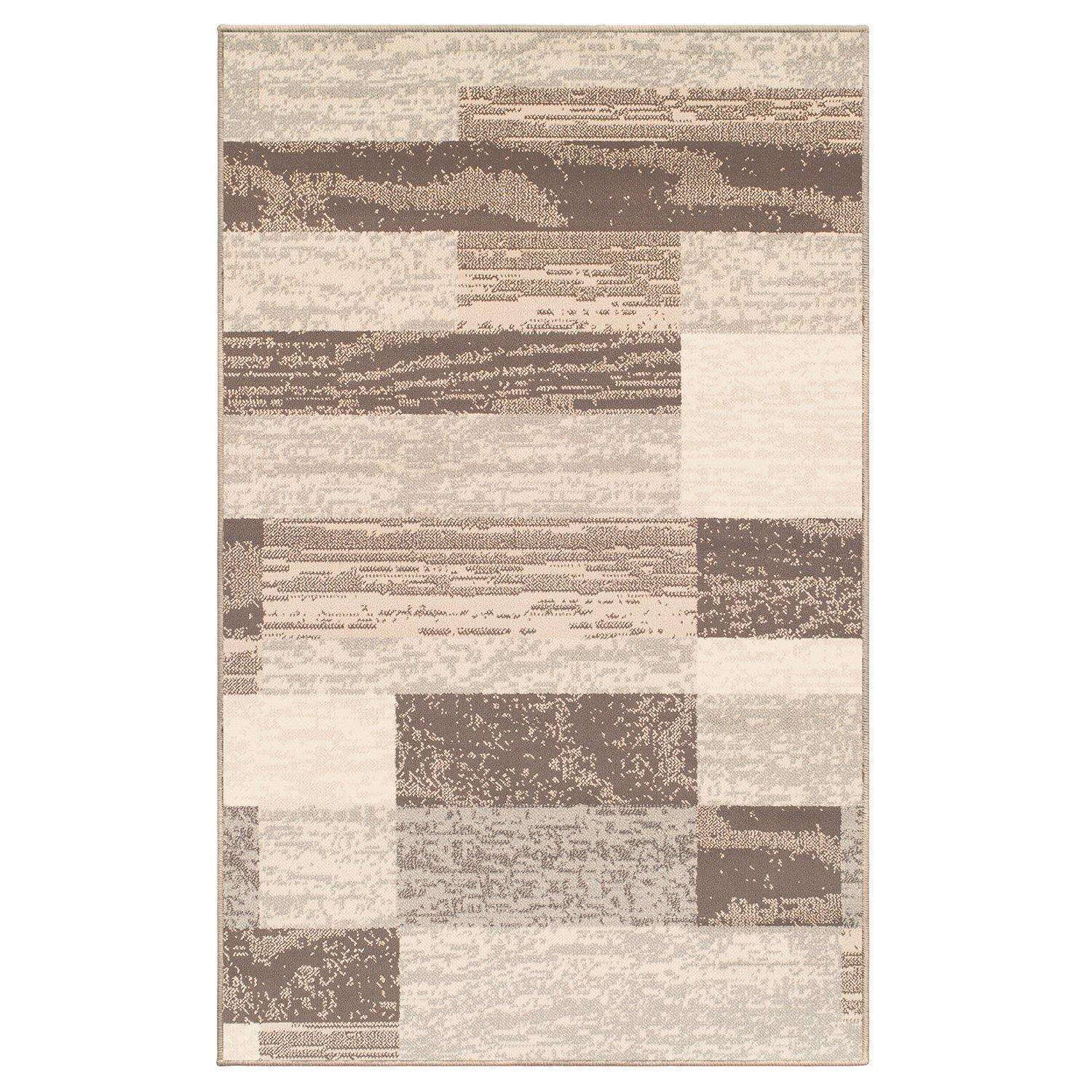 Rockwood Modern Geometric Brick Pattern Rug FredCo