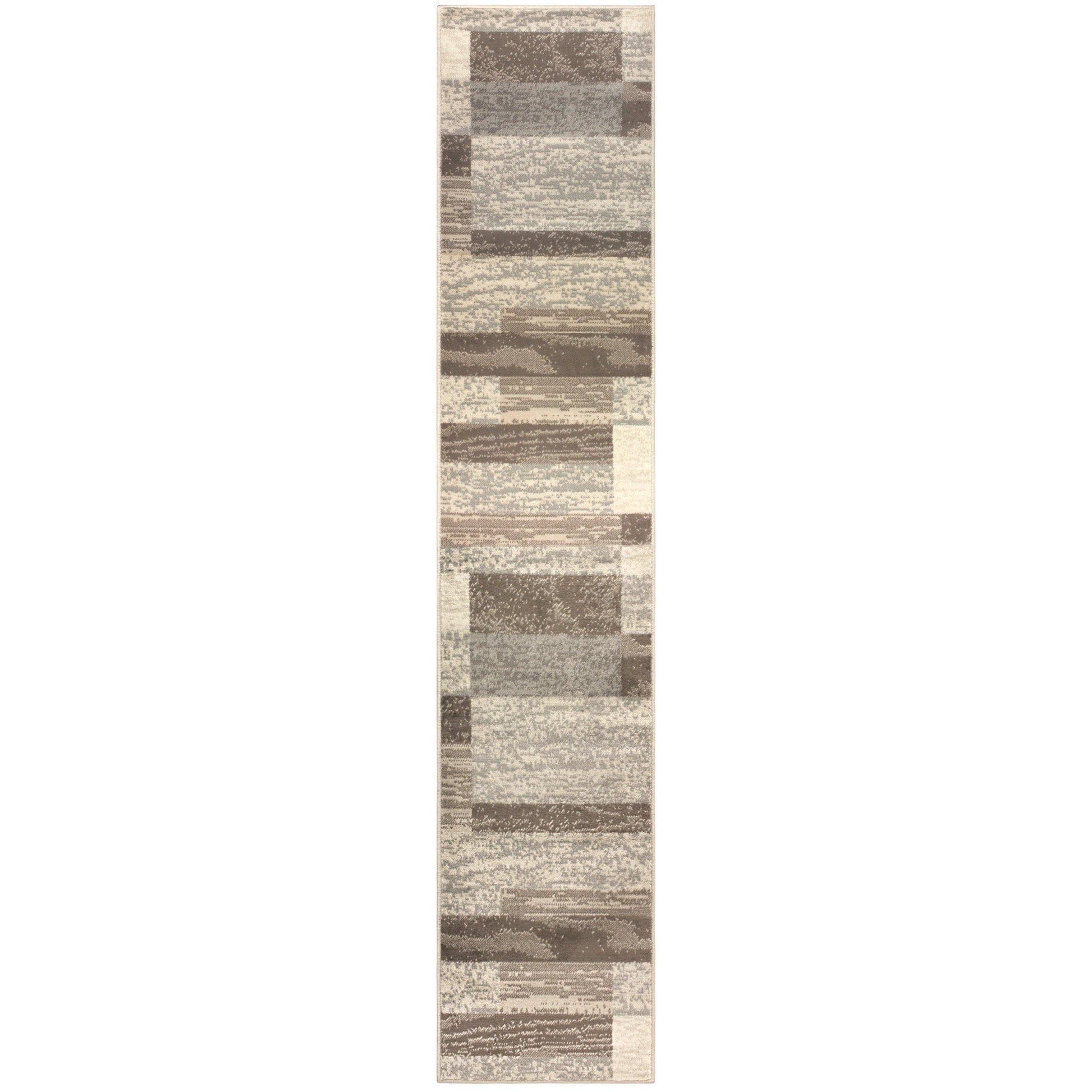 Rockwood Modern Geometric Brick Pattern Rug FredCo
