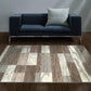 Rockwood Modern Geometric Brick Pattern Rug FredCo
