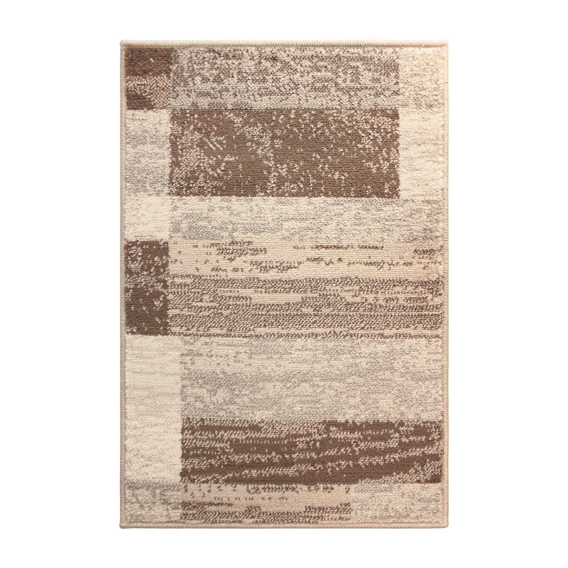 Rockwood Modern Geometric Brick Pattern Rug FredCo
