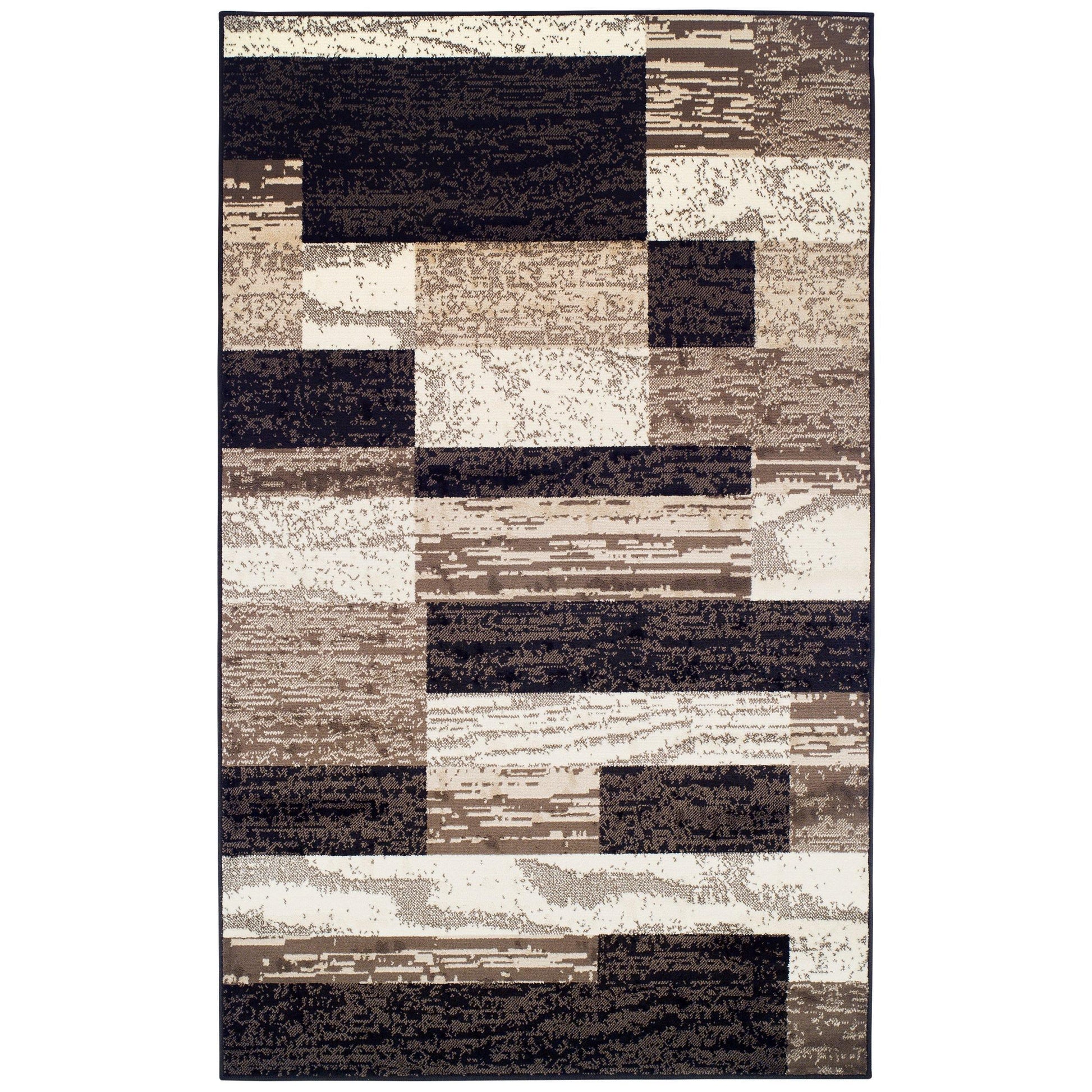 Rockwood Modern Geometric Brick Pattern Rug FredCo
