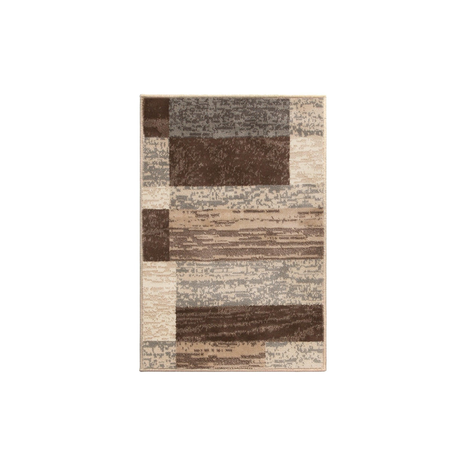 Rockwood Modern Geometric Brick Pattern Rug FredCo