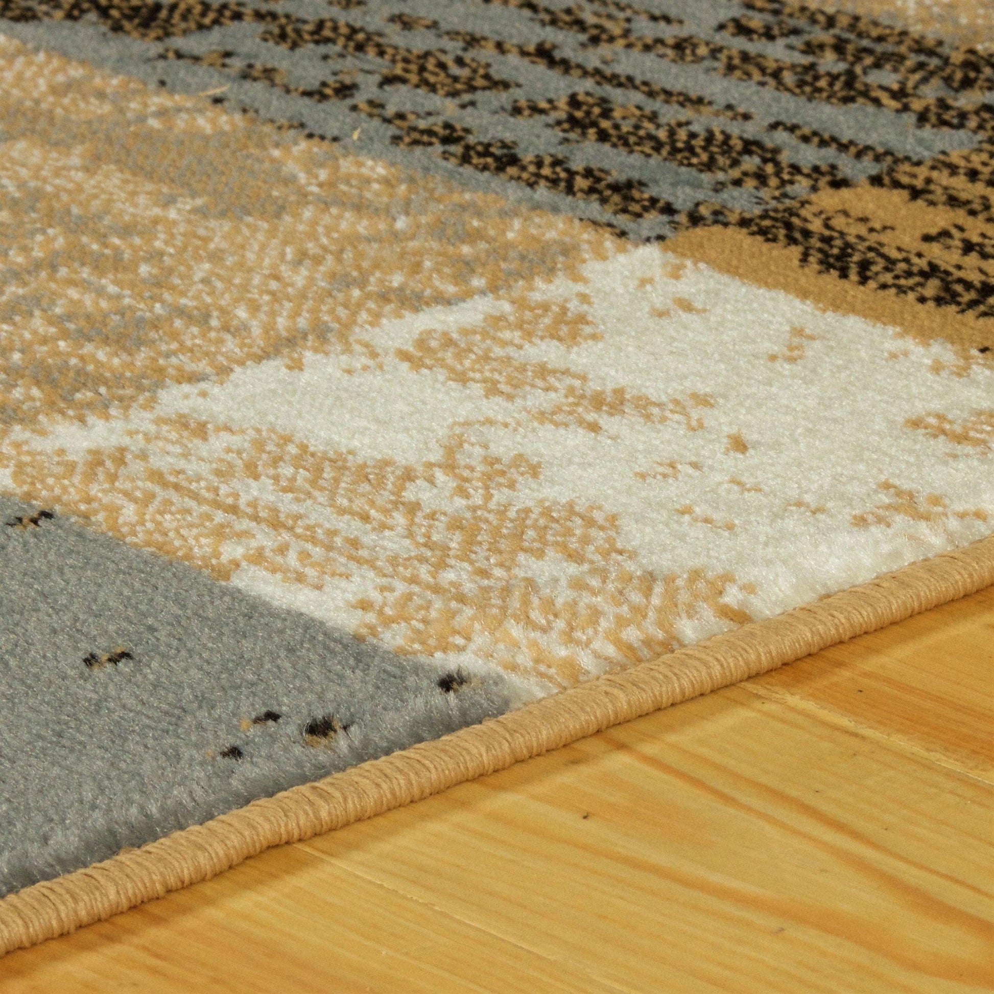 Rockwood Modern Geometric Brick Pattern Rug FredCo