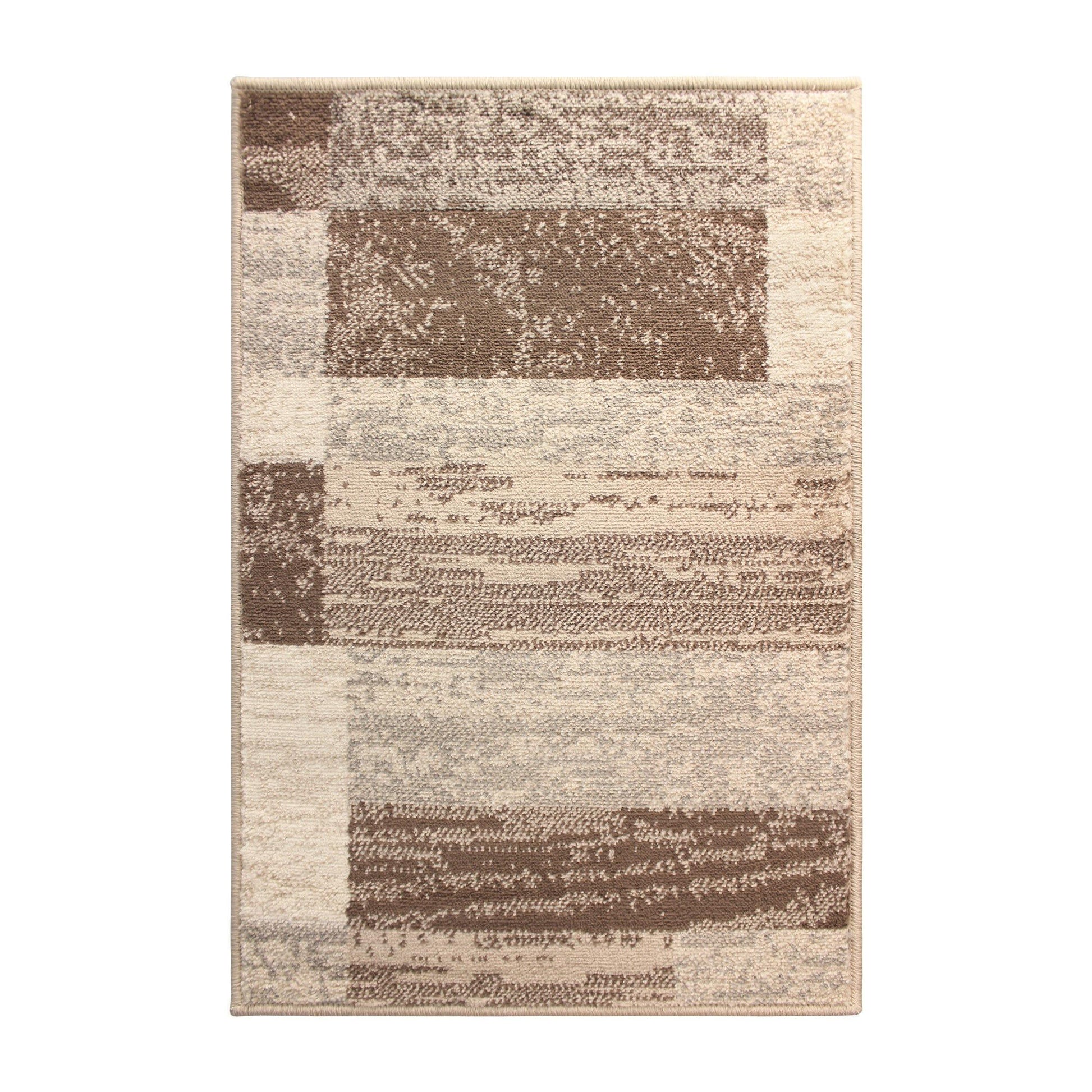 Rockwood Modern Geometric Brick Pattern Rug FredCo