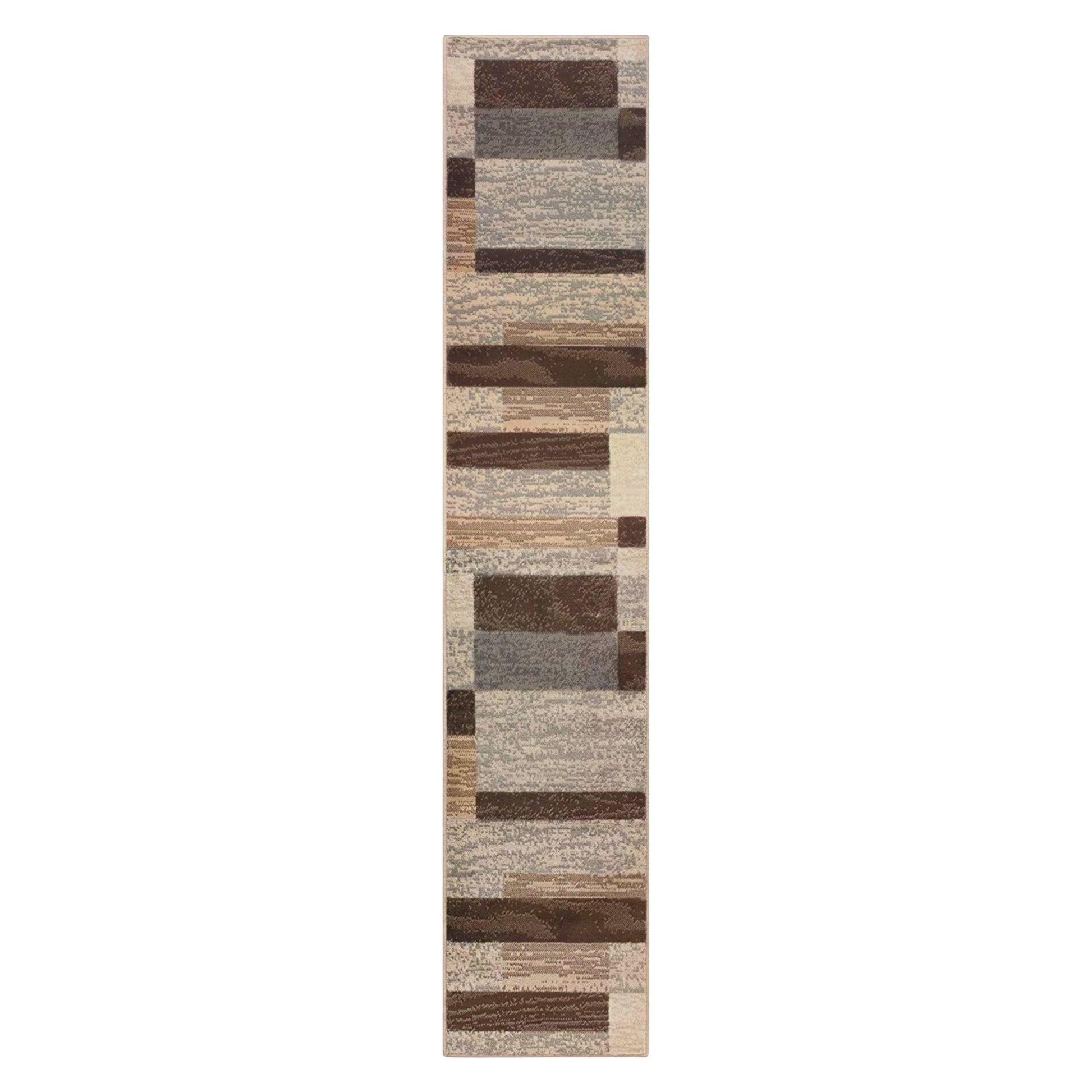 Rockwood Modern Geometric Brick Pattern Rug FredCo