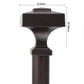 Rohan Expandable Window Curtain Rod with Capped Square Finials FredCo
