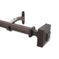 Rohan Expandable Window Curtain Rod with Capped Square Finials FredCo