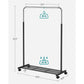Rolling Clothes Rack with Storage Shelf FredCo