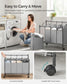 Rolling Laundry Basket with 4 Removable Bags Gray FredCo