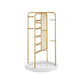 Rotating Jewellery Stand with a Bottom Tray Champagne Gold FredCo