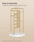 Rotating Jewellery Stand with a Bottom Tray Champagne Gold FredCo