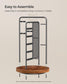 Rotating Jewellery Stand with a Bottom Tray Ink Black FredCo