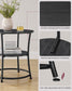 Round End Table with 2 Shelves FredCo