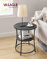 Round End Table with 2 Shelves FredCo