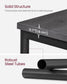 Round End Table with 2 Shelves Misty Gray and Classic Black FredCo