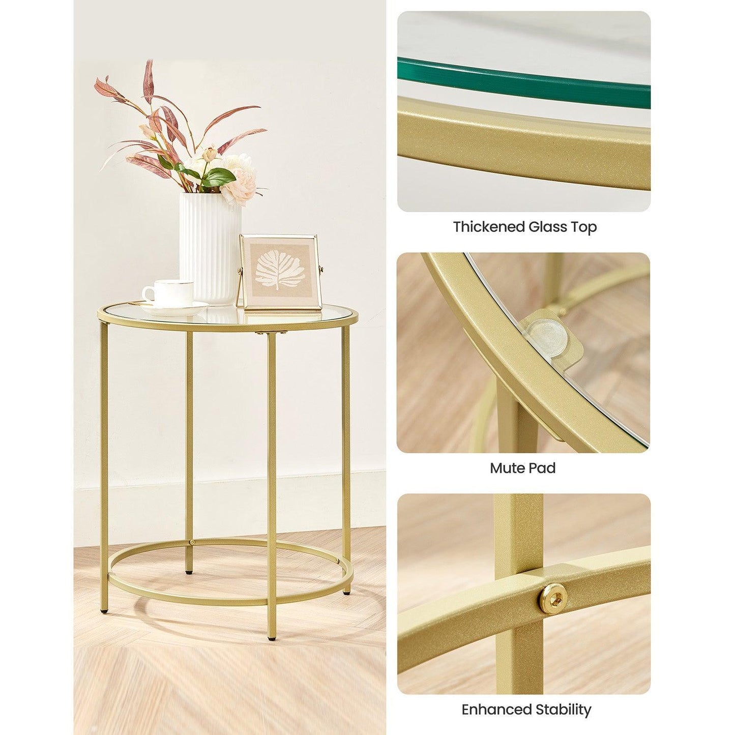 Round Side Table Set of 2 FredCo