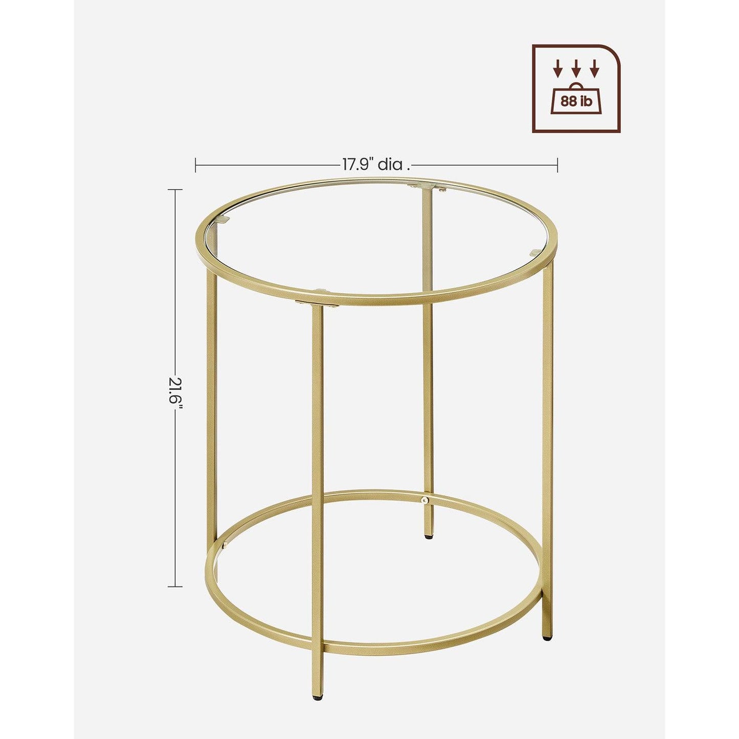 Round Side Table Set of 2 FredCo