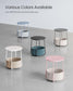 Round Side Table with Fabric Basket Pale Blue and Ice Blue FredCo