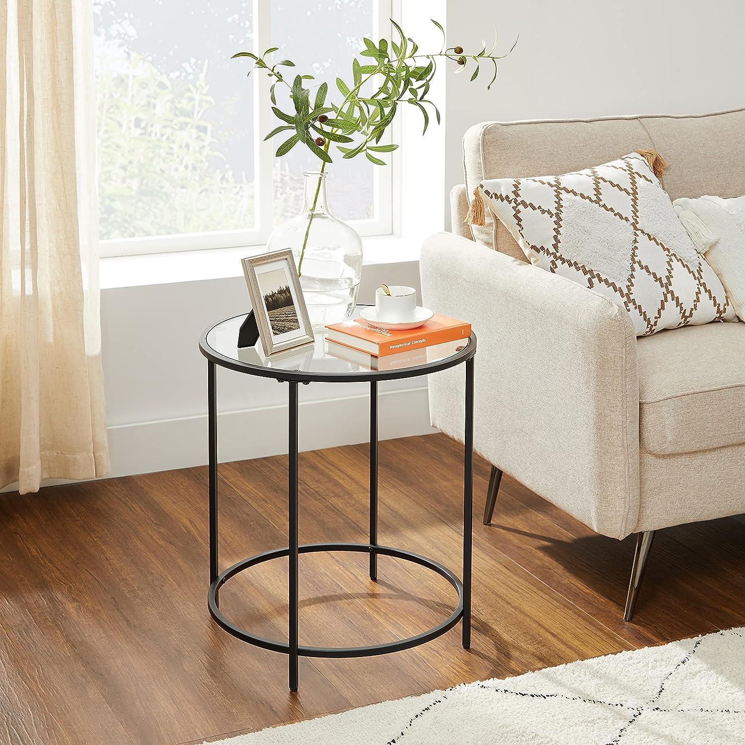 Round Side Tables Black FredCo