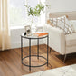 Round Side Tables Black FredCo