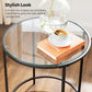 Round Side Tables Black FredCo