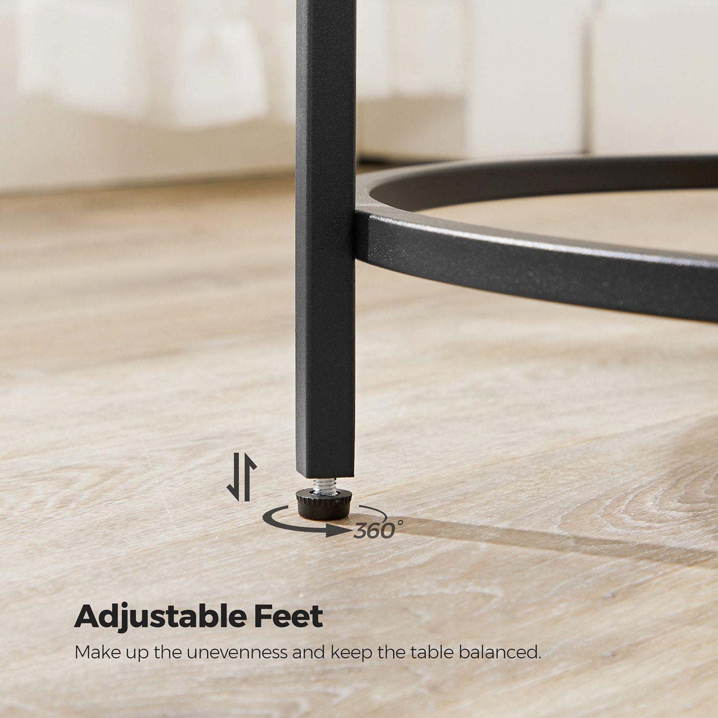 Round Side Tables Black FredCo