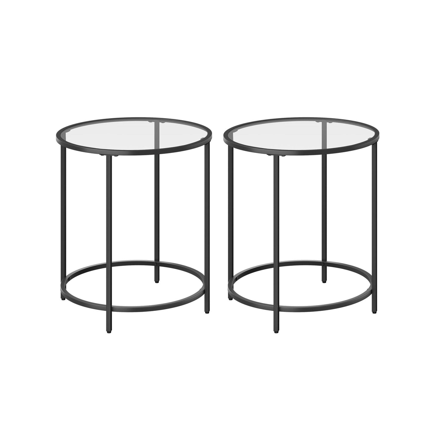Round Side Tables Black FredCo