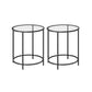 Round Side Tables Black FredCo