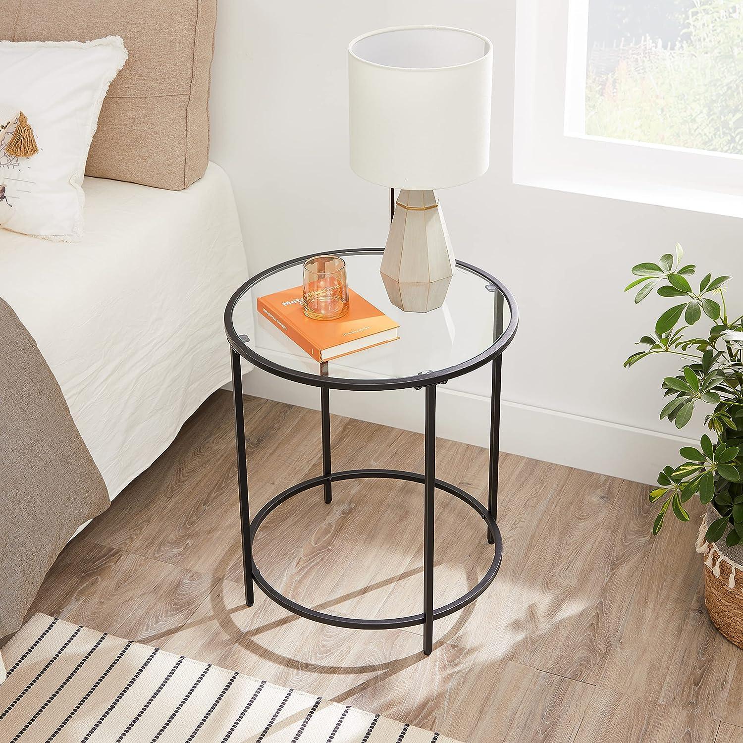 Round Side Tables Black FredCo