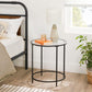 Round Side Tables Black FredCo