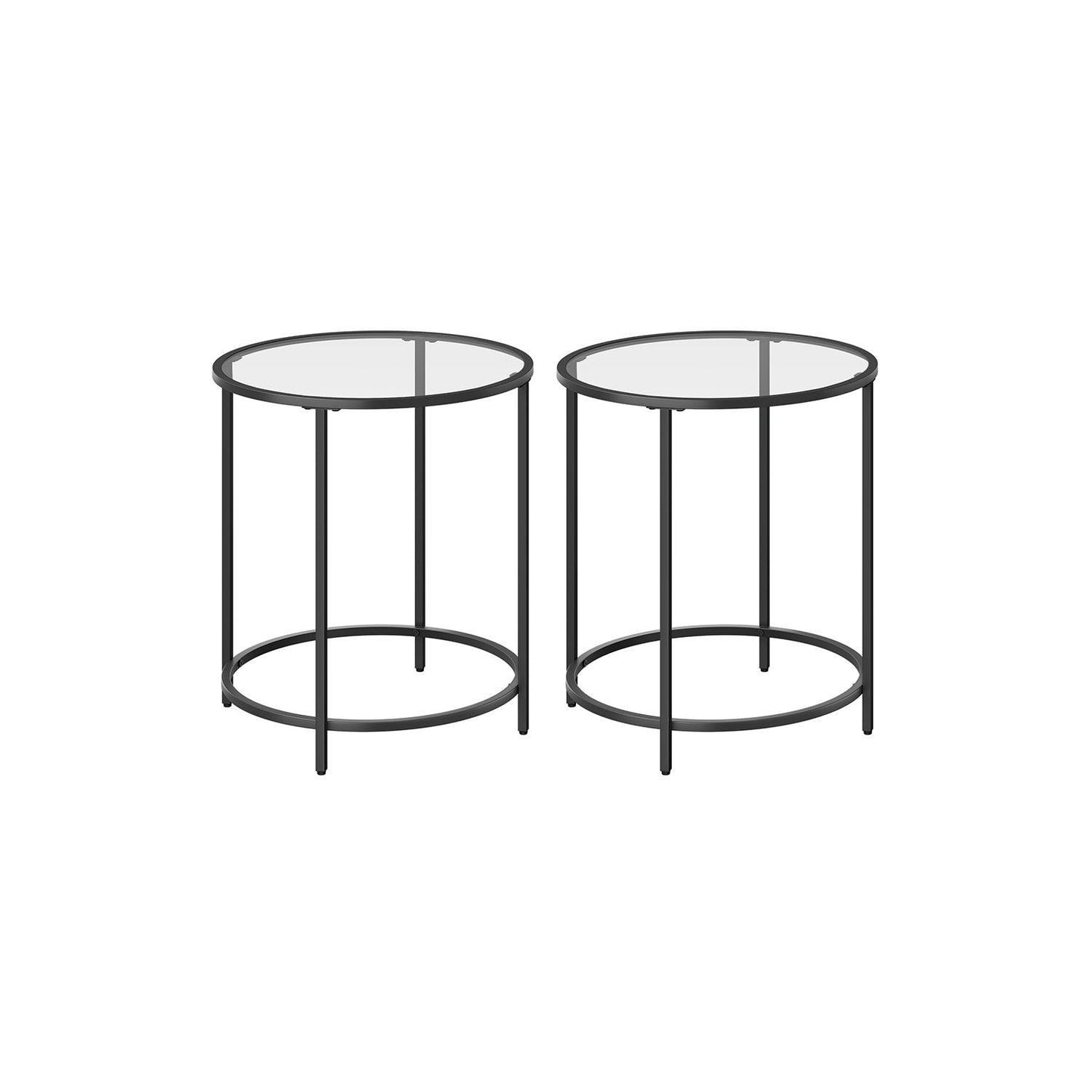 Round Side Tables Black FredCo