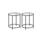 Round Side Tables Black FredCo