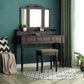 Rubberwood Leg Dressing Stool FredCo